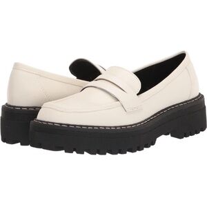 Steve Madden women’s Cream Hazel Platform Loafers